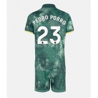 Fotballdrakt Barn Tottenham Hotspur Pedro Porro #23 Tredjedraktsett 2024-25 Kortermet (+ Korte bukser)